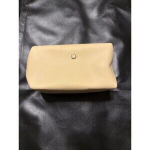Bvlgari Parfums Cream Cosmetic Makeup Pouch Bag Pink Lining